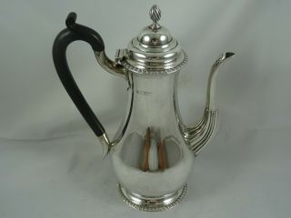 George Iii Style,  Solid Silver Coffee Pot,  1915,  524gm