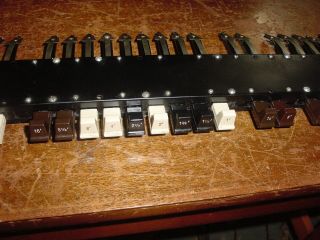 vintage Complete Set of Smooth DRAWBARS for Hammond B3 organ Late ' s Version 3