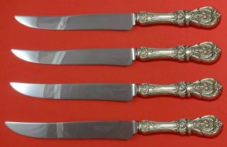 Francis I By Reed And Barton Sterling Silver Steak Knife Set Texas Sized Custom