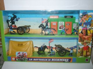 Dulcop Vintage Toy Battle Of Richmond 1865 Us Soldiers Art 653 Story Of The West