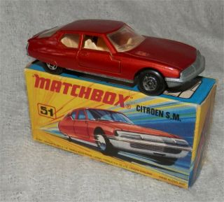 1970s Lesney.  Matchbox,  Superfast;51 Citroen Sm.  All