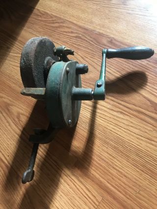 Vintage Modern Grinder Mfg Co Hand Crank Bench Sharpener Model H 4 2