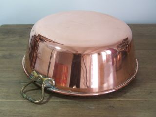 Vintage French Copper Mixing Bowl Jam Candy Preserve Confiture Pot Pan