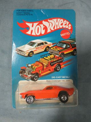 Vintage 1982 Hot Wheels - Dixie Challenger 3364 - Unpunched Mattel Noc
