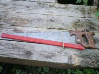 Vintage Disston No.  D23 Hand Saw 26 Blade 10 Ppi Crosscut