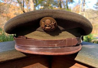 Fine Vtg Wwii Us Army Air Force Usaaf Enlisted Wool Serge Hat Cap Sz 7