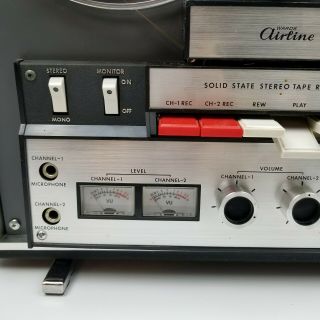 Vintage - Wards Airline solid state Stereo Recorder Reel to Reel Gen - 3679A - 3