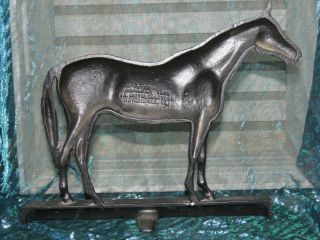 Vintage VA Metalcrafters Cast Iron Horse Statue Doorstop,  