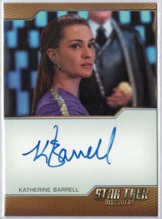 Katherine Barrell As Stella (v2) - Auto Card - Star Trek Discovery Season One