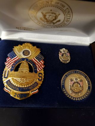Capitol Police 2009 Inauguration Commemorative Badge Set