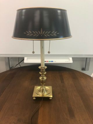 Harvin Virginia Metalcrafters Historic Newport 3053 Robinson Lamp With Shade