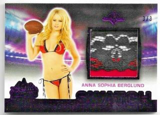2019 Benchwarmer 25 Years Second Series Anna Sophia Berglund Swatch Card /3 3/3