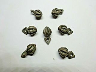Silver Buttons Of The 12th - 13th Century