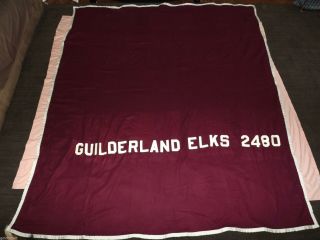 Vintage Guilderland Elks 2480 Fleece Horse Blanket Cooler