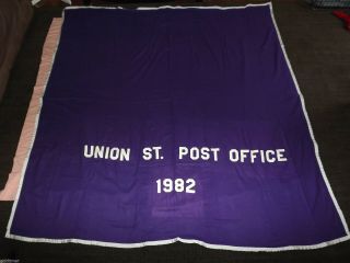 Vintage 1982 Union St Post Office (schenectady Ny Fleece Horse Blanket Cooler