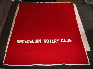 Vintage Broadalbin Rotary Club Fleece Horse Blanket Cooler