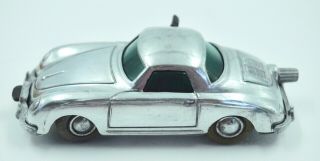 Vintage Schuco German Wind - Up Toy Micro Racer 1047 Porsche Boxes & Key