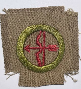 Boy Scout Merit Badge Type A Square Archery