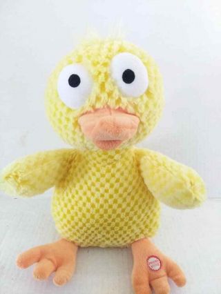 Hallmark Yellow Chick Duck Animated Sings Chicken Dance Song Plush Euc