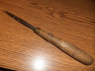 Vintage M.  B.  Moulson Brothers 9 1/2 " Leather,  Woodwork,  Carpentry Chisel Tool