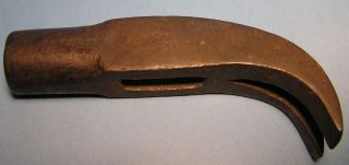 Antique Claw Hammer Head 5 " Length 15/16 " Diameter Marked Eg? 19 - 20