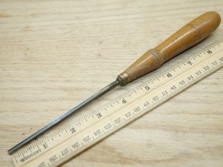 Old Wood Tools Vintage Buck Bros 1/8 " No 7 Sweep Wood Carving Gouge Chisel