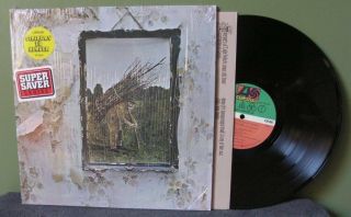 Led Zeppelin " Iv " Lp Sd 19129 In Shrink Robert Plant Jimmy Page