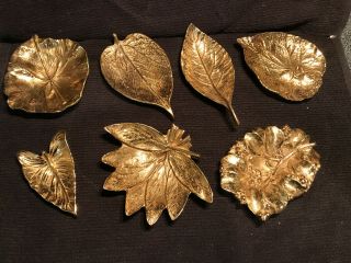 7 Virginia Metalcrafters Sage Hydrangea Calla Lily Ginko Mulberry Violet Leafs