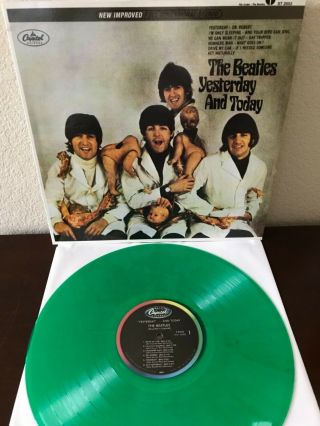 Ultra Rare The Beatles “yesterday And Today” Ltd Ed “butcher Cover” Green Vinyl