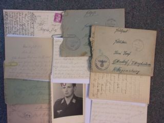 Translated Ww2 German Feldpost 10 Letters Bombing Munich,  And From Fronts (p