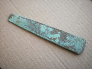 Rare Ancient Authentic Celtic Copper Axe 1800 - 1600 Bc Length 6 Inches