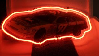 John Deere Motorsports 97 Chad Little Ford Taurus Nascar Neon Sign 6 " X 13 " L2