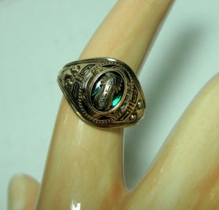 1969 10K Gold Josten Womens Vintage Class Ring size 8 2