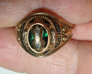 1969 10K Gold Josten Womens Vintage Class Ring size 8 3