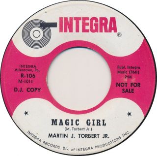 Martin Torbert Jr Magic Girl / All Of Tomorrows Teen (hear It) Garage Nm 45