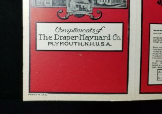 1916 DRAPER & MAYNARD SCORECARD D&M Lucky Dog VTG Antique 2