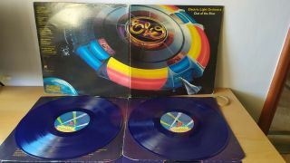 Electric Light Orchestra (elo) Out Of The Blue Uk/ Blue Vinyl 2lp,  Poster Rare
