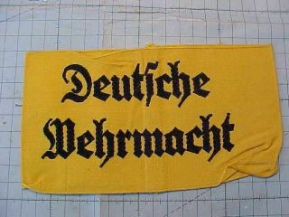 Wwii German Deutsche Wehrmacht Armband