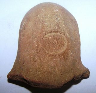Iron Age Ll Terra Cotta Jar Handle With Stamp (israelte,  Time Of The Kings) - 11