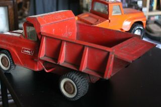 Orange Buddy L Pressed Steel Hydraulic Dump Truck 3