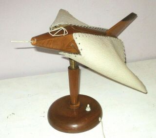 Rare Vintage Aeroplane Table Lamp C.  1958