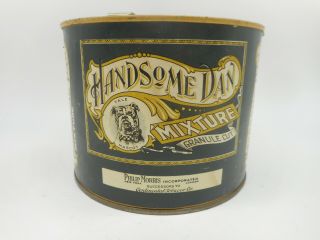 Vintage Handsome Dan Philip Morris Pipe Tobacco Advertising Tin W Yale Bulldog