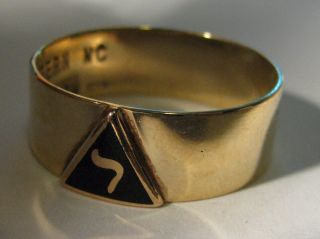 10k Scottish Rite 14th Ring Virtus.  Separabit 4.  8g Size 12.  5 Masonic Mason 8mm