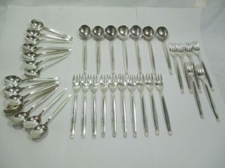 Vintage Van Kempen & Begeer 37 Mid Century Sterling Silver Flatware Forks Spoons