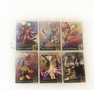 1994 Fleer Ultra X - Men Fatal Attractions Complete Insert Chase Subset 6 Cards