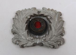 Ww2 Officer Visor Cap Hat Dress Military German Wreath Cockade Badge Pin Medal