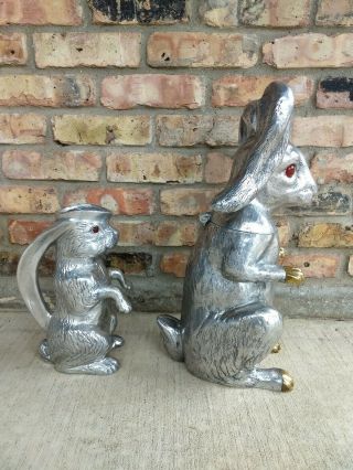 RARE VINTAGE ARTHUR COURT SIGNED CARNELIAN BUNNY RABBIT WINE CHILLER WITH CARAFE 3