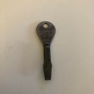 Vintage P&c Tool Co Flat Head Screw Driver Key