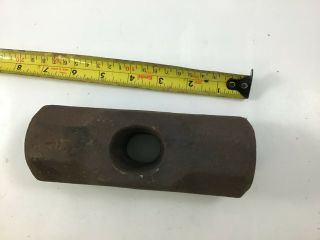 Vintage Sledge Hammer Head 7,  Pound 6,  " Long