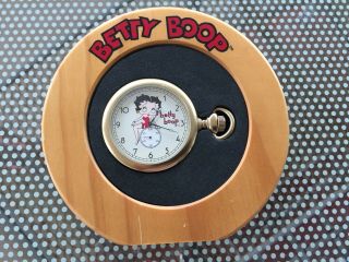 Fossil 1996 Betty Boop Limited Edition Pocket Watch